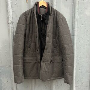 Ted Baker Grey Jaycie Padded Jacket, size Ted 6 (XXL)